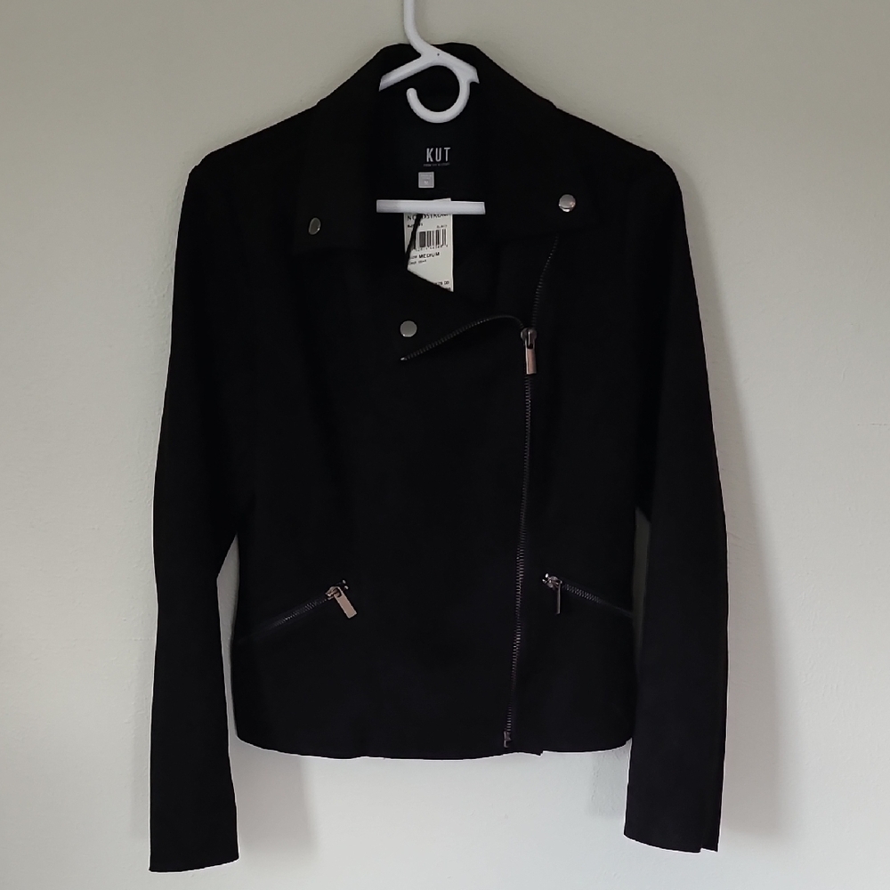 Kut from the Kloth Faux Suede Moto Jacket